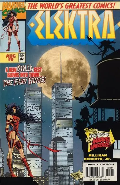 Elektra, Vol. 1 #9 comic book cover, 1997