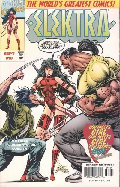 Elektra, Vol. 1 #10 comic book cover, 1997
