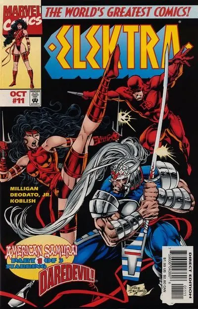 Elektra, Vol. 1 #11 comic book cover, 1997