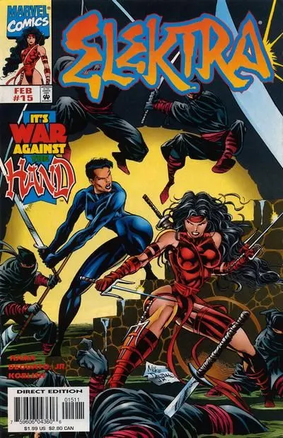 Elektra, Vol. 1 #15 comic book cover, 1998