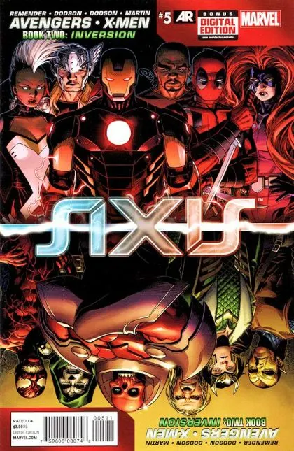 Avengers & X-Men: Axis #5 Regular Jim Cheung Cover comic book cover, 2015
