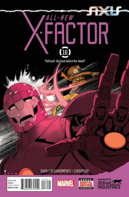 All-New X-Factor #16 comic book cover, 2015