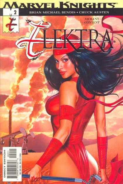 Elektra, Vol. 2 #2 Direct Edition comic book cover, 2001
