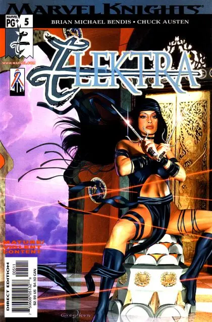 Elektra, Vol. 2 #5 Direct Edition comic book cover, 2002