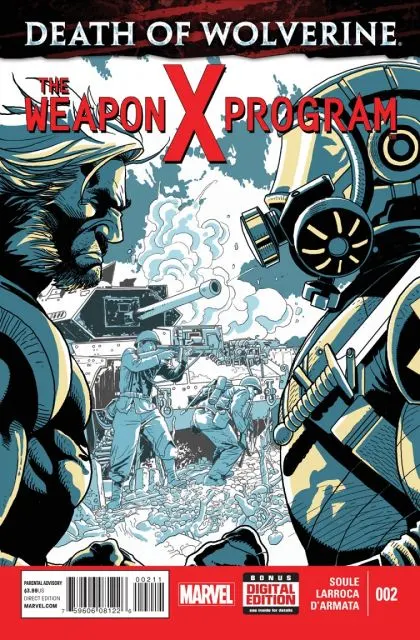 Death of Wolverine: The Weapon X Program #2 comic book cover, 2015