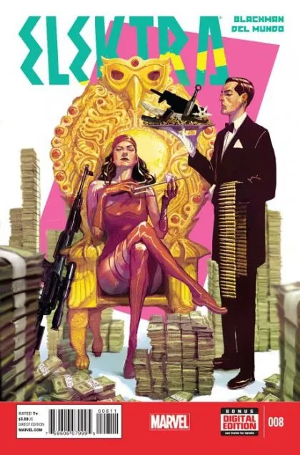 Elektra, Vol. 3 #8 comic book cover, 2015