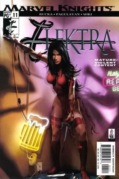 Elektra, Vol. 2 #11 Direct Edition comic book cover, 2002