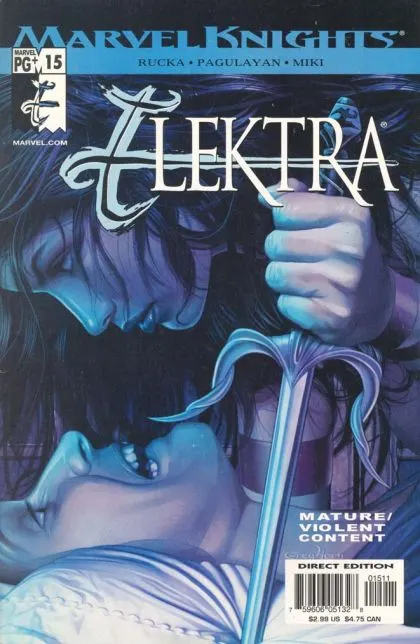 Elektra, Vol. 2 #15 Direct Edition comic book cover, 2002