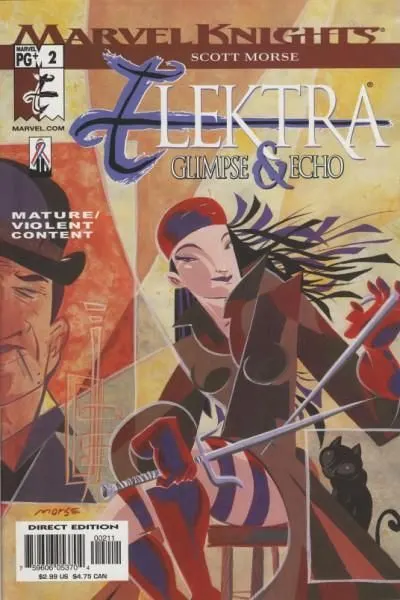 Elektra: Glimpse & Echo #2 comic book cover, 2002