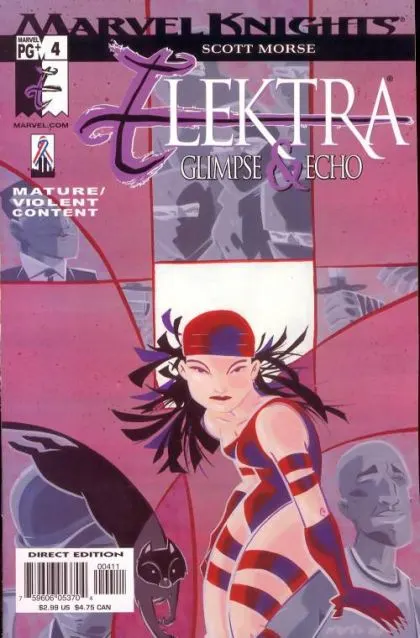 Elektra: Glimpse & Echo #4 comic book cover, 2002