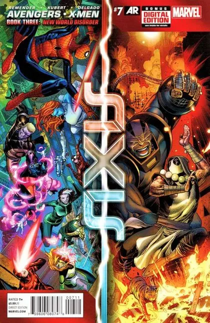 Avengers & X-Men: Axis #7 Jim Cheung Regular Cover comic book cover, 2015