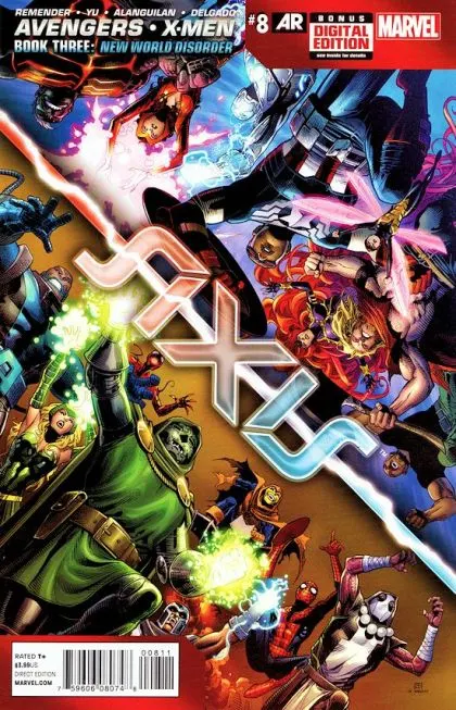 Avengers & X-Men: Axis #8 Jim Cheung Regular Cover comic book cover, 2015