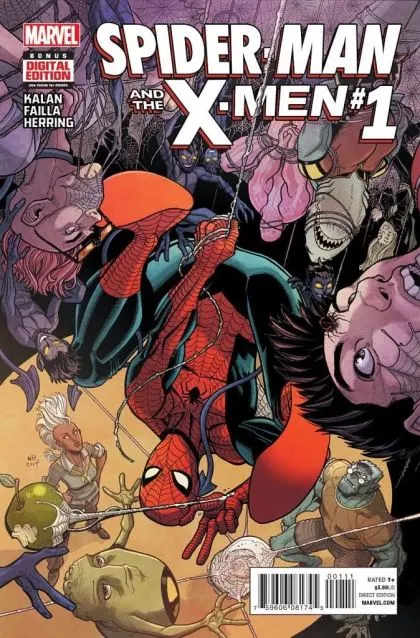 Spider-Man & The X-Men #1 Regular Nick Bradshaw Cover comic book cover, 2015