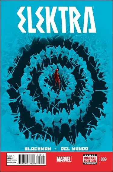 Elektra, Vol. 3 #9 comic book cover, 2015