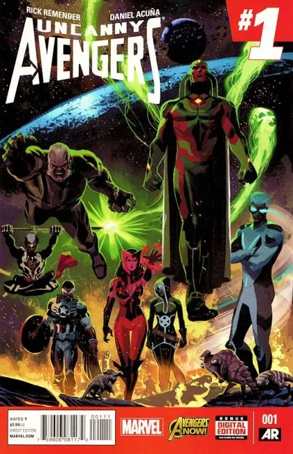 Uncanny Avengers, Vol. 2 #1 Regular Daniel Acuña Cover comic book cover, 2015