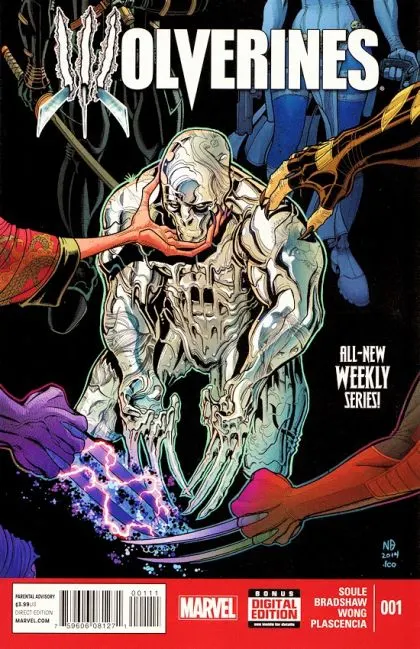 Wolverines #1 Regular Nick Bradshaw Cover comic book cover, 2015