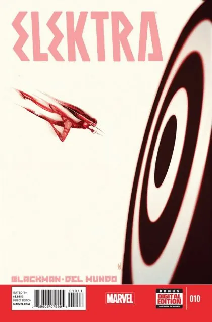 Elektra, Vol. 3 #10 comic book cover, 2015