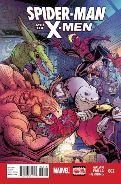 Spider-Man & The X-Men #2 Regular Nick Bradshaw Cover comic book cover, 2015