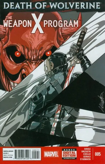 Death of Wolverine: The Weapon X Program #5 comic book cover, 2015