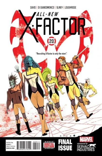 All-New X-Factor #20 Regular Kris Anka Cover comic book cover, 2015
