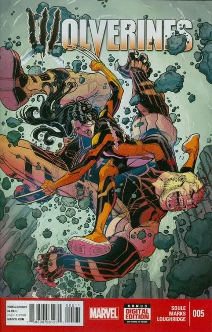 Wolverines #5 comic book cover, 2015