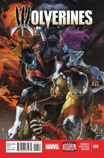 Wolverines #6 comic book cover, 2015