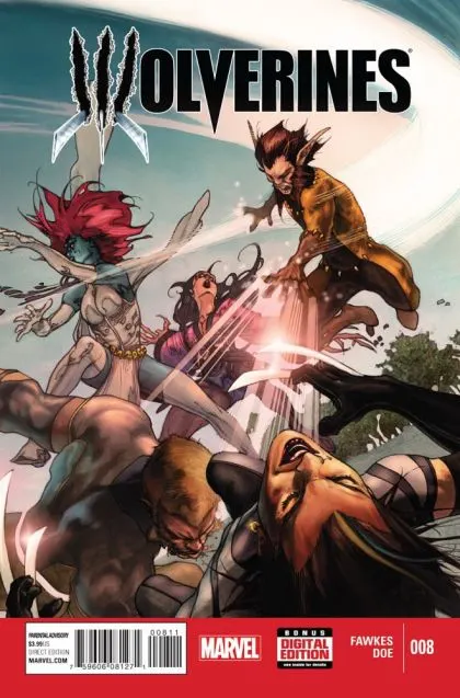 Wolverines #8 comic book cover, 2015