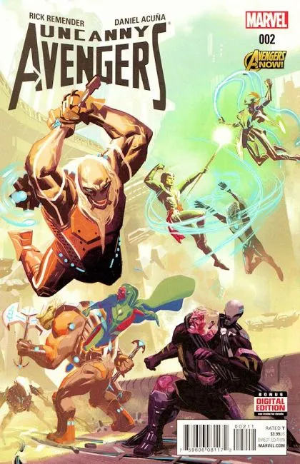 Uncanny Avengers, Vol. 2 #2 Regular Daniel Acuña Cover comic book cover, 2015