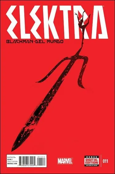 Elektra, Vol. 3 #11 comic book cover, 2015