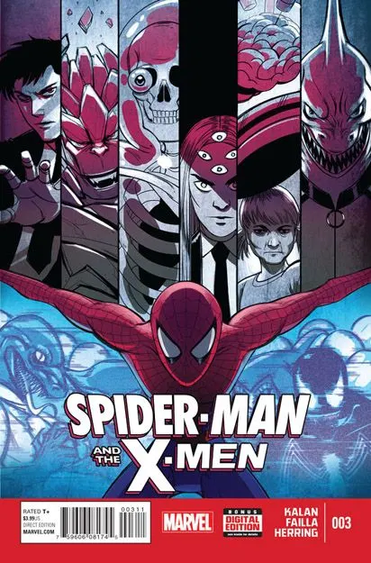 Spider-Man & The X-Men #3 Regular Stacey Lee Cover comic book cover, 2015