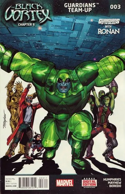 Guardians Team-Up #3 Regular Mike Mayhew Cover comic book cover, 2015