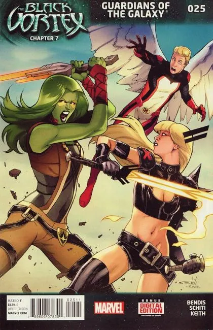 Guardians of the Galaxy, Vol. 3 #25 Regular Valerio Schiti Cover comic book cover, 2015