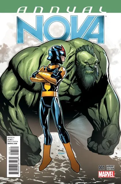 Nova, Vol. 5 Annual #1 Humberto Ramos Variant comic book cover, 2015