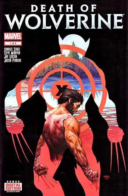 Death of Wolverine #1 Regular Steve McNiven Cover comic book cover, 2014