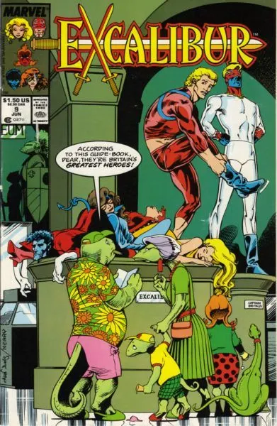 Excalibur, Vol. 1 #9 Direct Edition comic book cover, 1989