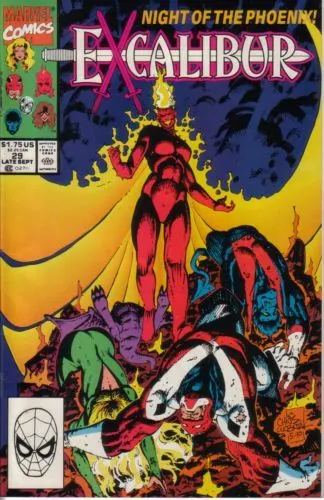 Excalibur, Vol. 1 #29 Direct Edition comic book cover, 1990