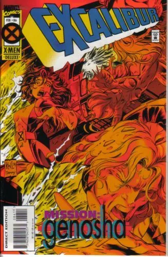 Excalibur, Vol. 1 #86 Deluxe Direct Edition comic book cover, 1995