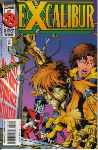 Excalibur, Vol. 1 #87 Deluxe Direct Edition comic book cover, 1995