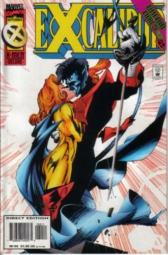 Excalibur, Vol. 1 #89 Deluxe Direct Edition comic book cover, 1995
