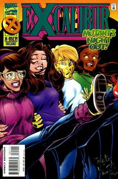 Excalibur, Vol. 1 #91 Deluxe Direct Edition comic book cover, 1995