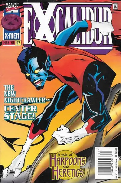 Excalibur, Vol. 1 #97 Newsstand Edition comic book cover, 1996