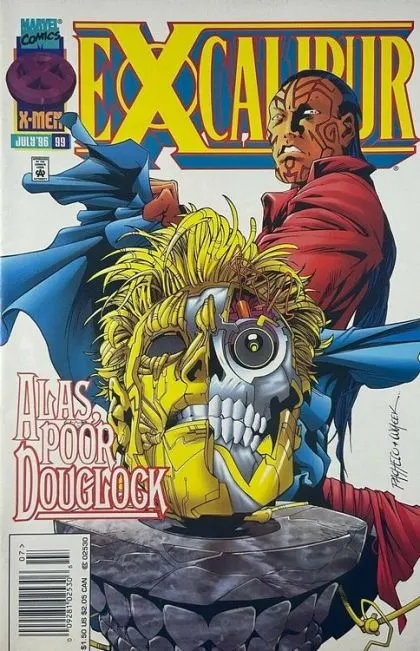 Excalibur, Vol. 1 #99 Newsstand Edition comic book cover, 1996