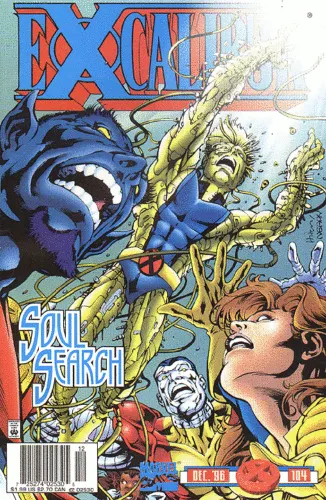 Excalibur, Vol. 1 #104 Newsstand Edition comic book cover, 1996