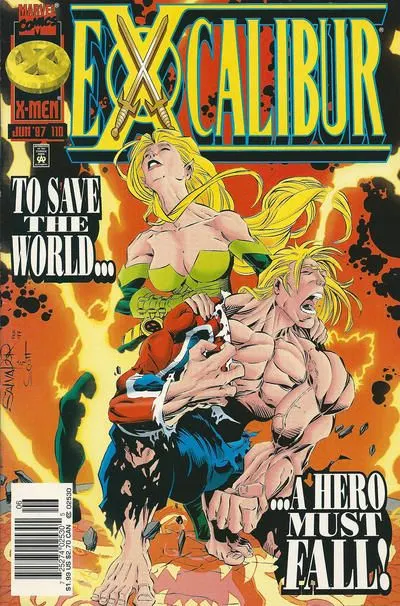 Excalibur, Vol. 1 #110 Newsstand Edition comic book cover, 1997