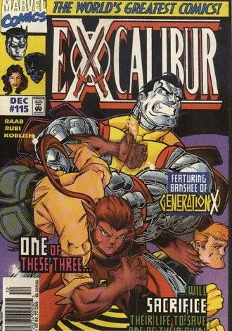 Excalibur, Vol. 1 #115 Newsstand Edition comic book cover, 1997