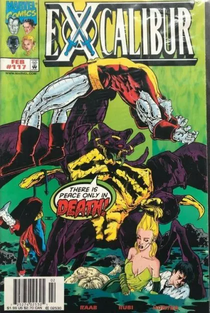 Excalibur, Vol. 1 #117 Newsstand Edition comic book cover, 1998