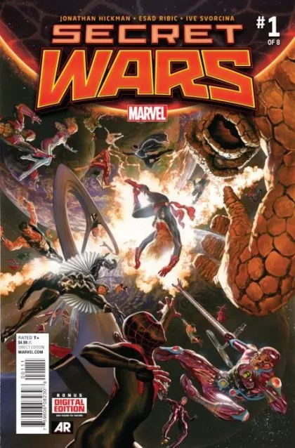 Secret Wars (2015) #1 Alex Ross Regular comic book cover, 2015