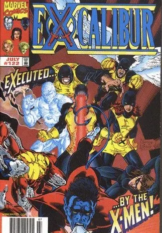 Excalibur, Vol. 1 #122 Newsstand Edition comic book cover, 1998
