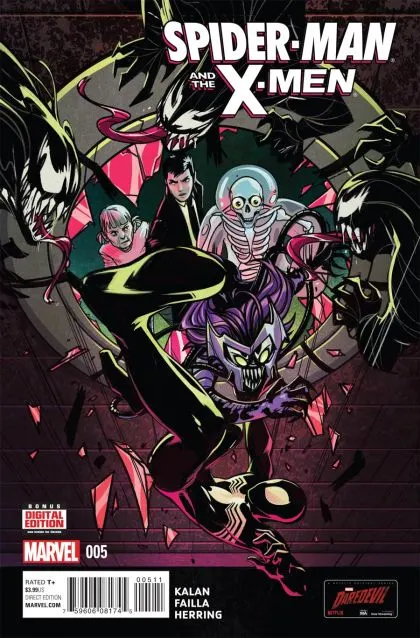 Spider-Man & The X-Men #5 comic book cover, 2015