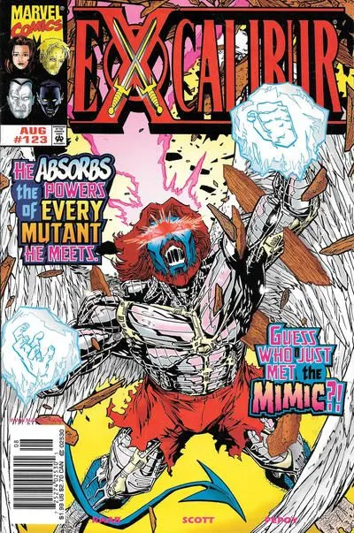 Excalibur, Vol. 1 #123 Newsstand Edition comic book cover, 1998